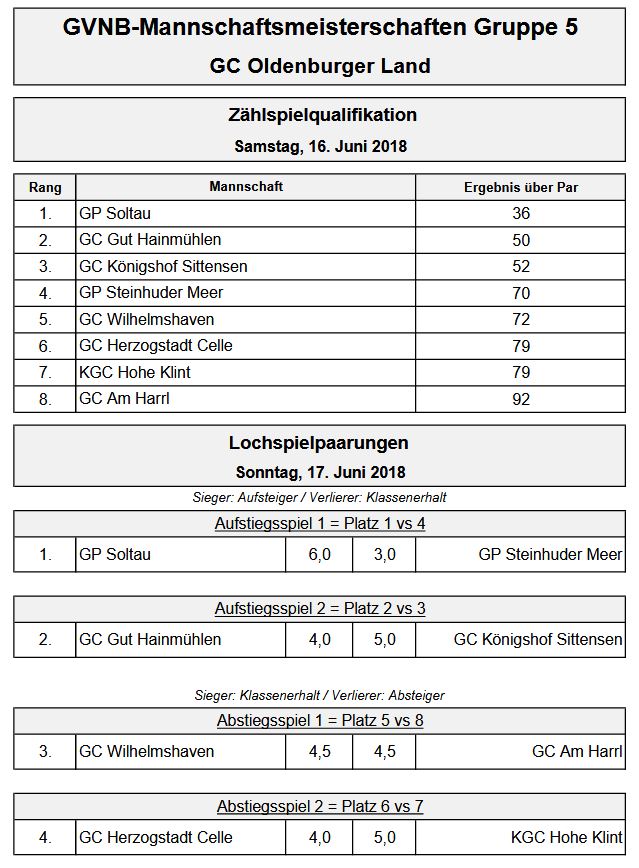 MM2018 Ergebnisse